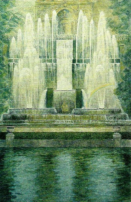 neptunbrunnen i parken, piero ligorio